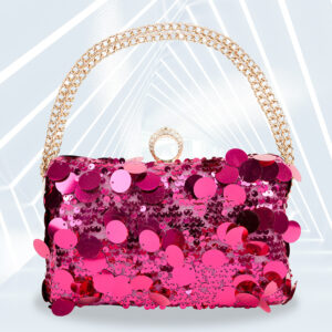 Bags new sequin evening handbag pearl chain Women’s high-grade sense dress bag large capacity clutch