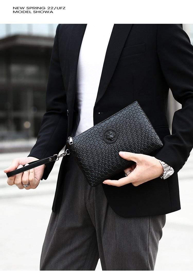 New Business Men's Hand Personality Tiger Head Multi-layer Mobile Phone Key Bag - Image 14