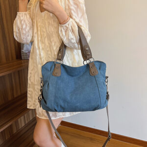 New Fashion Casual Shoulder PU Women’s Large-capacity Tote Soft Leather Underarm Bag