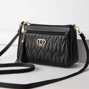 New Model Shoulder Bag for Middle-Aged Women – Large Capacity, Versatile Double Zipper Multi-Layer Messenger Bag,