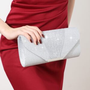 Sparkling Envelope Evening Bag Women’s Prom Handbag With Detachable Chain For Weddings And Parties