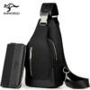 Black Small USB+ Clutch