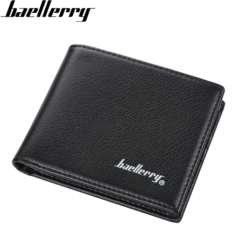 Bags Men's Short Style Thin Multi Card Slot Open Stylish Soft Leather Horizontal Wallet - Image 2