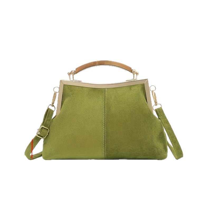 High Quality Elegant Retro Suede Like Soft Fashion Crossbody Versatile Women's Bag - Image 5