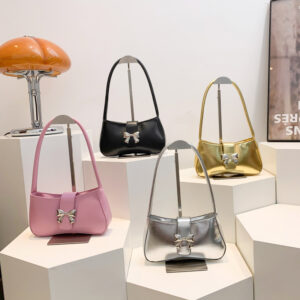 New 2026 Summer Casual Simple Solid Color Elegant Women’s Shoulder Fashion Trendy Underarm Bag