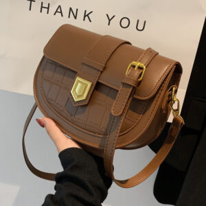 Trendy Women’s 2026 Spring Summer New Fashion Saddle Casual Versatile Retro Shoulder Crossbody Bag