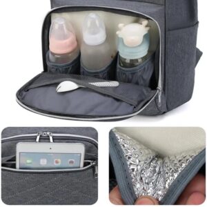 Mom Wraps Ash Stroller Hanging Bag Mother Large Capacity Diaper Backpacks With Wrap Pad Comfortable Baby Breastfeeding