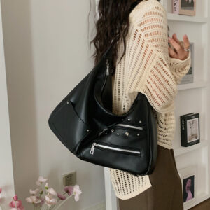 Chic Sweet Biker Bag Sexy Chain Shoulder Fashionable Versatile Large Capacity Stylish Crossbody Women’s Handbag