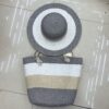 Colorful striped bag gray and