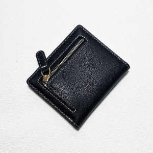 New RFID Fashion Lychee Pattern Japanese Style Multifunctional Simple Short Coin Purse Women’s Wallet