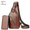Clutch matching plain brown