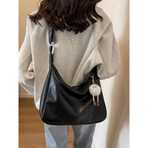 Minimalist Large Capacity For Women 2026 New Fashion Versatile Casual Shoulder Student Commuter Crossbody Tote Bag