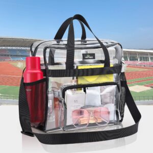 Transparent shoulder crossbody travel shopping storage bag, fashionable waterproof women’s bag