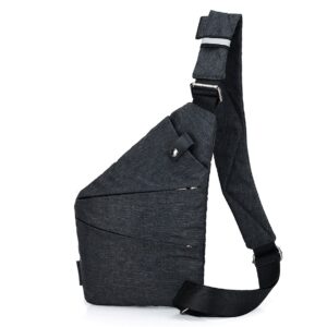 Underarm Men’s Gun Single Shoulder Anti-theft Close Fitting Crossbody Chest Bag, Large Capacity Backpack