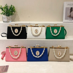 This summer’s trendy design pearl handbag 2026 new ins niche retro texture shoulder women’s bag