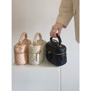 2026 Spring and Summer New Handheld Mini Rhombic Style Chain All-match Shoulder Crossbody Lipstick Small Bag