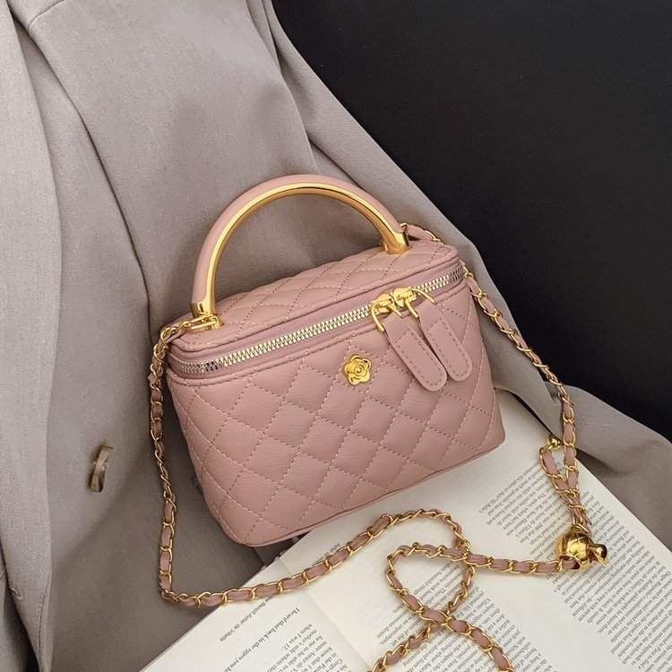 Bags Retro Hand Held Fashion Bucket Women's New Style Diamond Chain Shoulder Versatile Crossbody Bag - Image 13