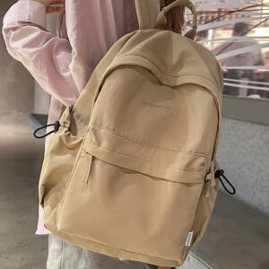 Backpack Female College Students, Simple Versatile Travel, Ins-style Commuter Backpack, Lightweight Large-capacity