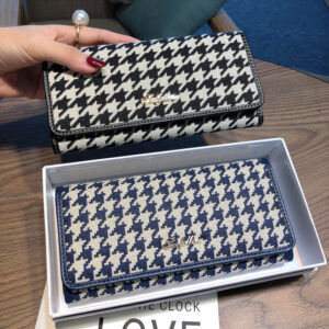 Spot delivery long wallet for women 2026 new style genuine leather multi-card slot card canvas large capacity mobile