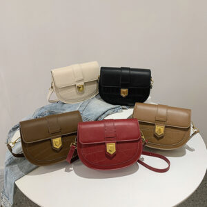 This Year’s Popular Bas 2026 New Trendy Stone-patterned Women’s Shoulder Ba, Stylish And Versatile Crossbody Saddle