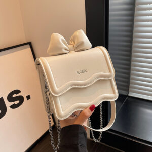 Spring And Summer Fashion Bow Mini Lipstick For Women New 2026 High-end Crossbody Versatile Chain Small Bag