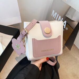 Fashion niche bucket for women 2026 new ins internet celebrity student texture versatile one-shoulder crossbody bag