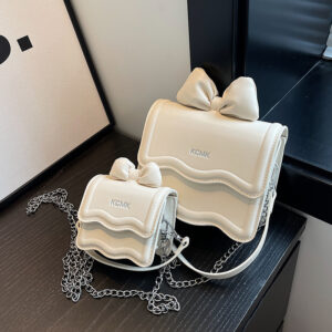 Spring And Summer Fashion Bow Mini Lipstick For Women New 2026 High-end Crossbody Versatile Chain Small Bag