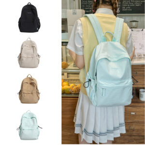 Backpack Female College Students, Simple Versatile Travel, Ins-style Commuter Backpack, Lightweight Large-capacity