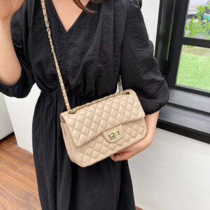 Korean Style Quilted Chain Women’s Shoulder Bag Crossbody Chic Versatile Small Square Underarm Summer