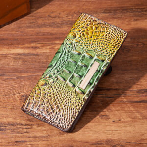 New Multi Color Women’s Handbag Crocodile Brahman Wallet