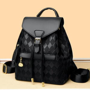 Backpack 2026 new casual women’s lightweight checkered for work commuting outdoor backpack travel bag