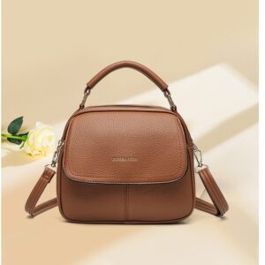 High Quality Women’s Casual Backpack With Lychee Pattern Handbag For Commuting Women
