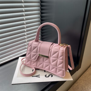 Textured bags 2026 spring and summer fashion popular versatile simple embossed commuting single shoulder crossbody