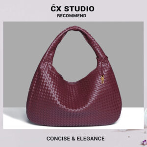 2026 New Crescent Moon Women’s Bag, Fully Hand-Woven, Fashionable Versatile, European And American Style,