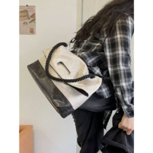 Large capacity commuting tote women’s new wide strap crossbody bag, high-end versatile single shoulder armpit bag