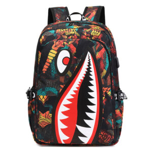 High Quality 2026 Elementary School Children’s Shark Lightweight And Simple Casual Backpack