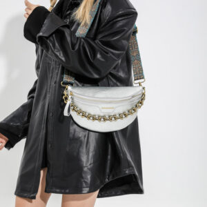 2026 Autumn and Winter Korean Style New Fashion Simple Women’s Trendy Wide Strap Chain Single Shoulder Crossbody Bag