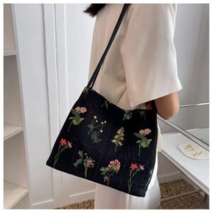 Large capacity for women Summer versatile 2026 new canvas casual shoulder high sense class commuter bucket bag