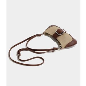 Retro armpit high-end splicing baguette niche design autumn new temperament shoulder bag ins female fashion