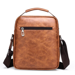 Shoulder Bag Casual and Fashionable Large-capacity Multi-layered Crossbody Briefcase for Men Business Vertical Handbag