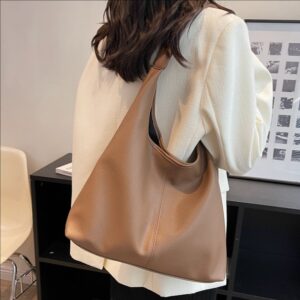 Cross-border Shoulder Tote Large-capacity Foreign-style Handbag Women’s 2026 New Fashion Simple Casual Armpit Bag