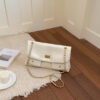 White gold handbag