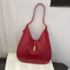 Deep red crocodile pattern