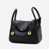 Gold buckle large black