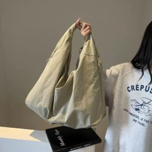 Women New High‑End Single Shoulder Crossbody Bag, Spring Summer Large‑Capacity Niche Exquisite Underarm Handbag