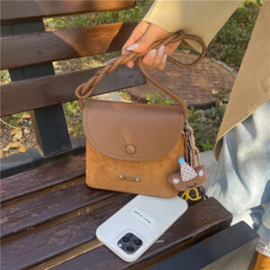Fashionable Versatile Shoulder And Crossbody Bag, Niche High-end Vintage For Women, 2026 New Season Frosted Bucket Small
