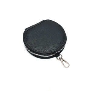 Women’s Cute INS Korean Version Purse Storage Coin Key Ring Buckle Small Round Bag Simple Fashion Card Holder