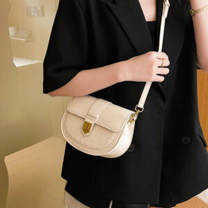 This Year’s Popular Bas 2026 New Trendy Stone-patterned Women’s Shoulder Ba, Stylish And Versatile Crossbody Saddle