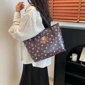 2026 New Fresh And Sweet Floral Lare Capacity Women’s Fashionable Textured Trendy Personality Commuter Tote Shoulder