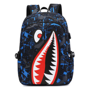 High Quality 2026 Elementary School Children’s Shark Lightweight And Simple Casual Backpack